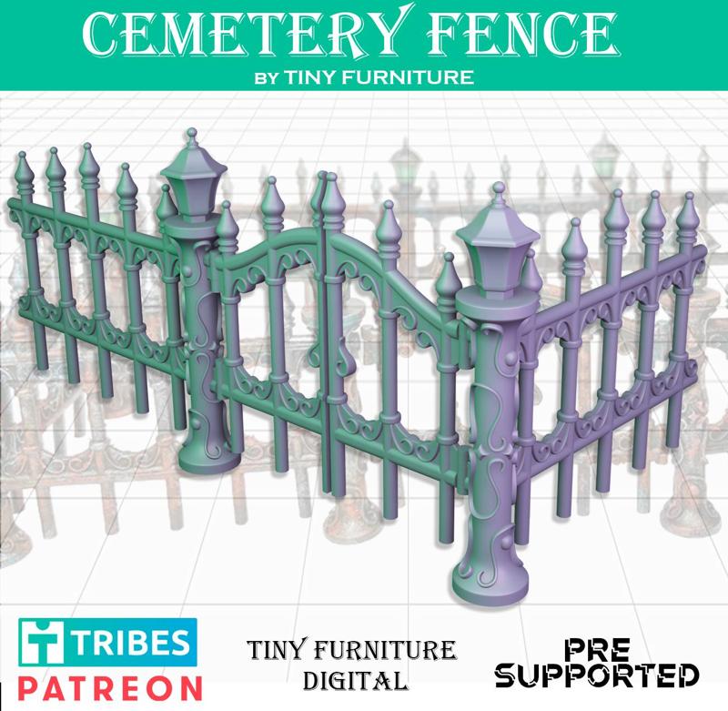 Cemetery fence