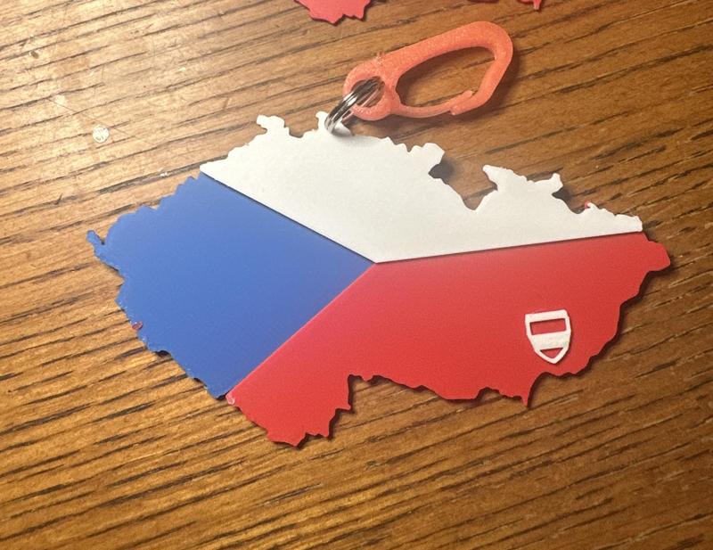 Czech Republic BRNO - keychain 3 color no AMS