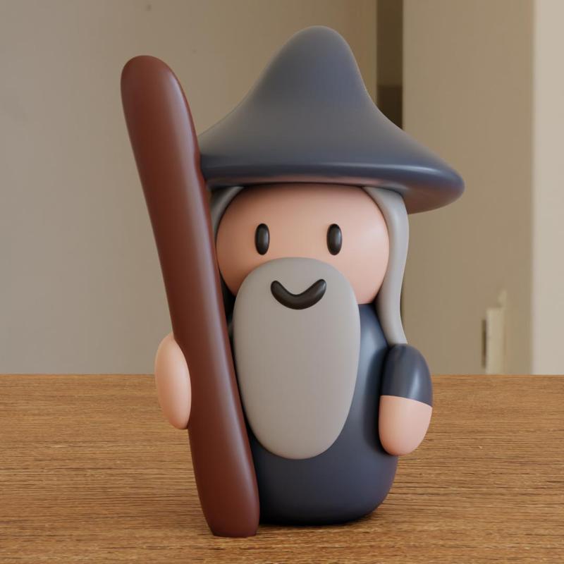 Gandalf - LOTR and THE HOBBIT - Cute Miniature - The Lord Of The Rings