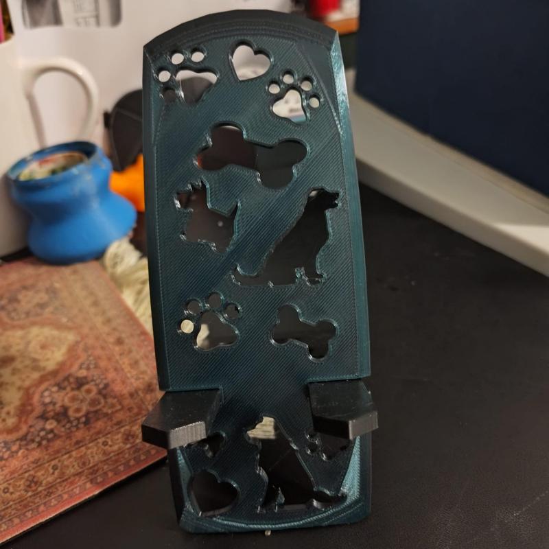 Dog themed phone stand