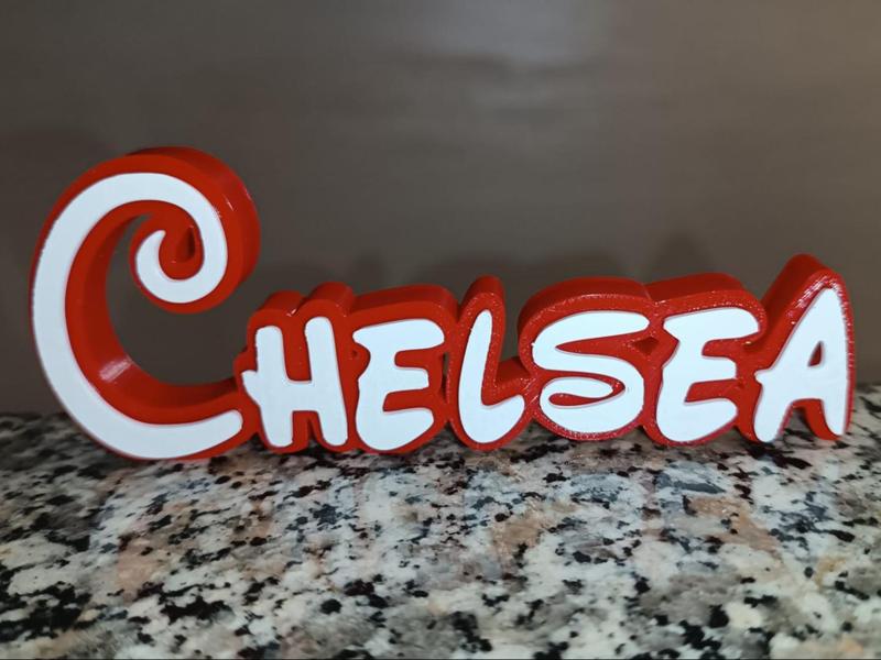 Disney Name Sign Chelsea Kid Room Wall Decor Tag 