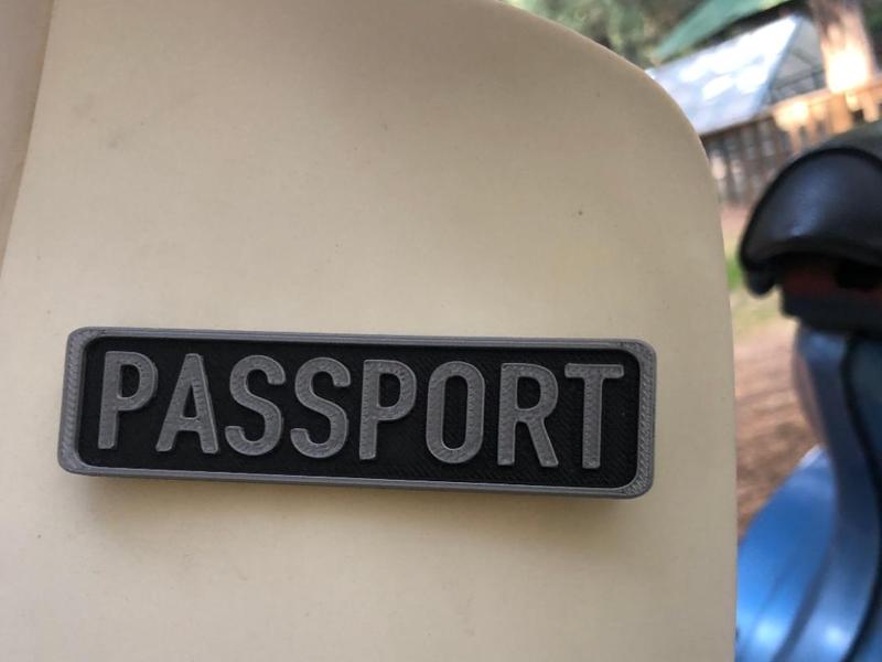 1984 c70 Honda passport  Sign for faring