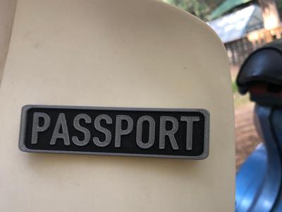 1984 c70 Honda passport  Sign for faring