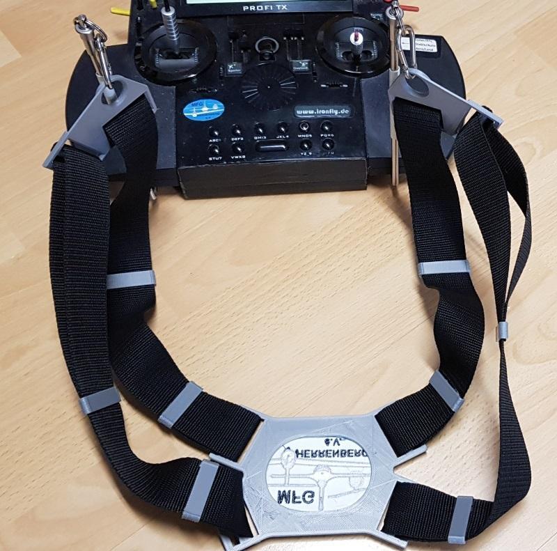 Transmitter cross-over strap