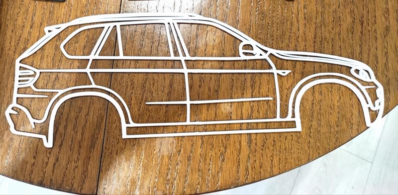 BMW X5 E70 WallArt Silhouette