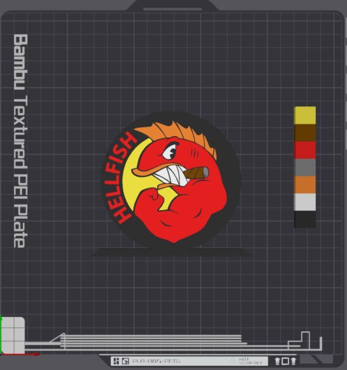 Flying Hellfish Table Stand