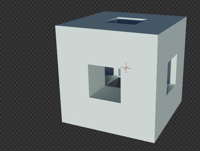 cube with holes