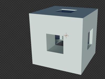 cube with holes