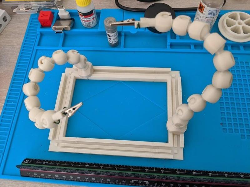 Helping Hands Track rail and mounts (for PCB soldering)