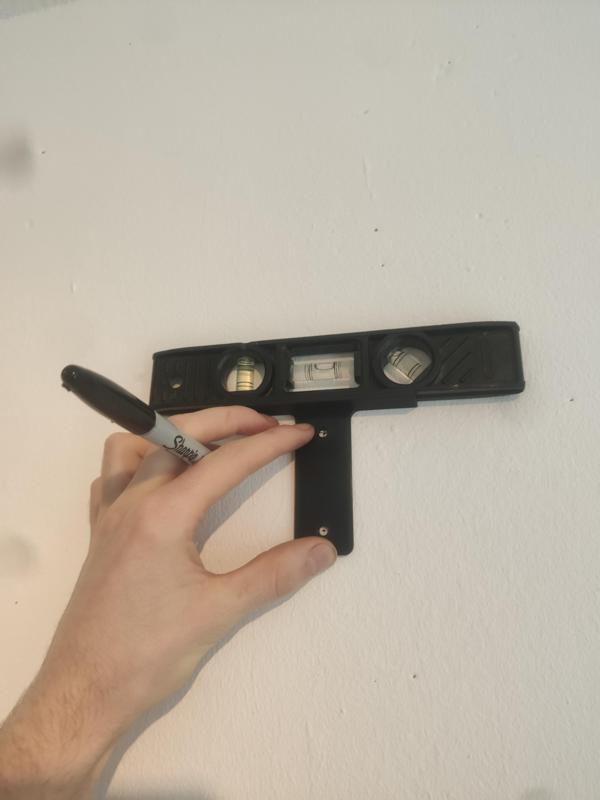 Guitar hanger installation tool