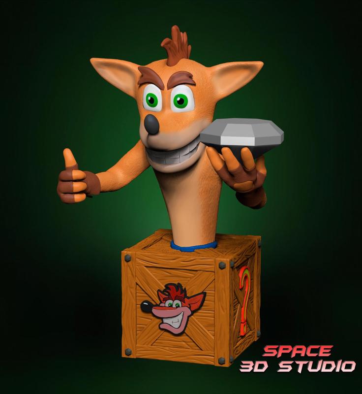 Crash Bandicoot bust