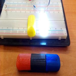 Strobe lights for RC truck or car -  round version