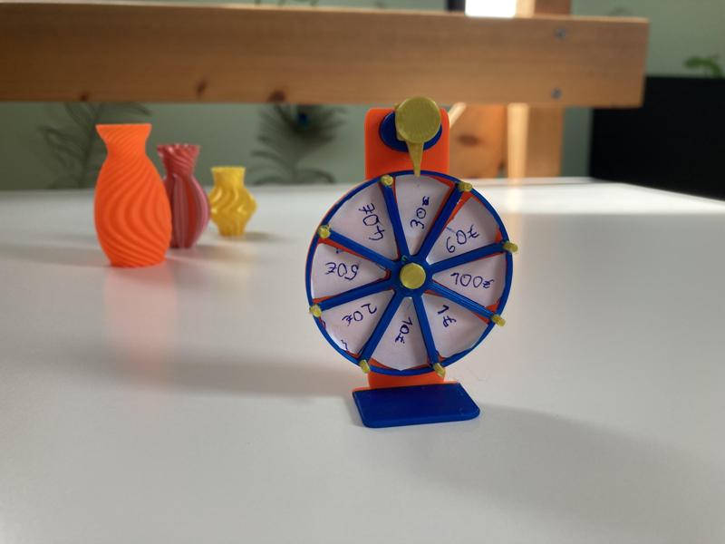 Glücksrad mit clickgeräusch