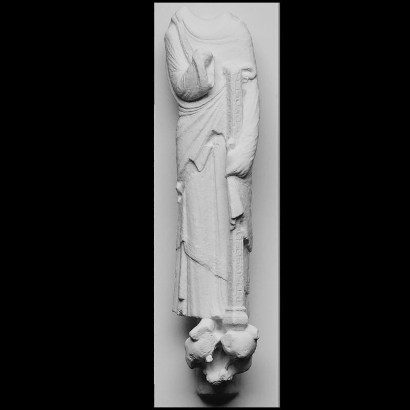 Statue from Notre Dame Cathedral's occidental facade