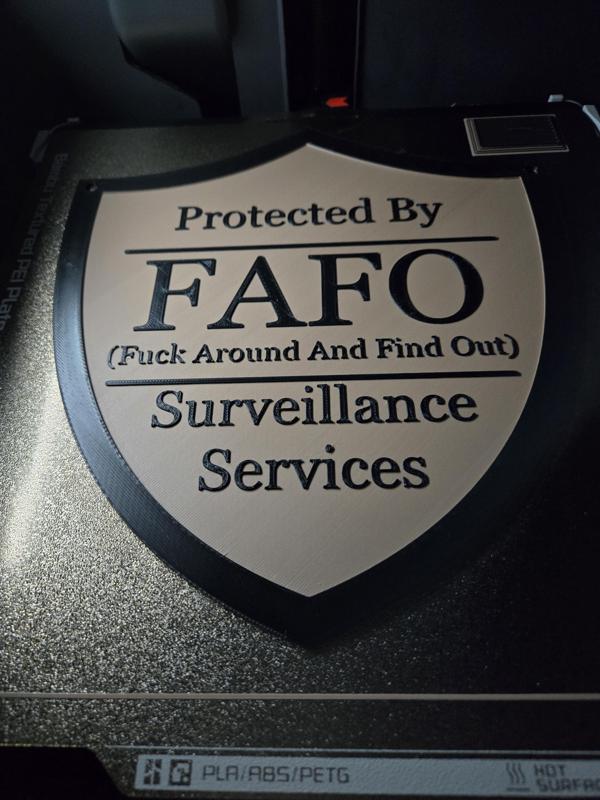 F*** Around and Find Out Sign (FAFO)