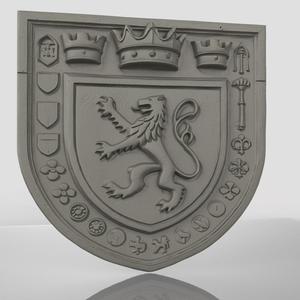Crest Bas Relief Decor