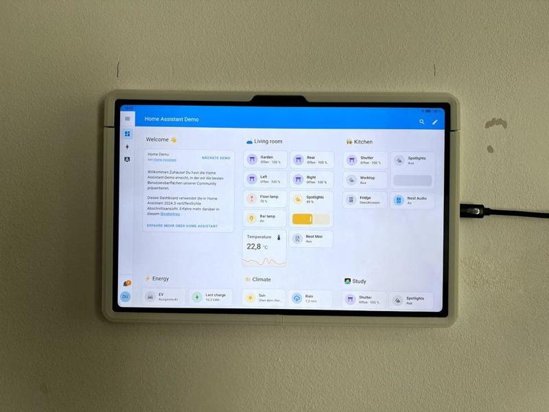 Home Assistant Smart Home Panel Mount Honor Pad 9