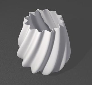 high twist wave pot vase