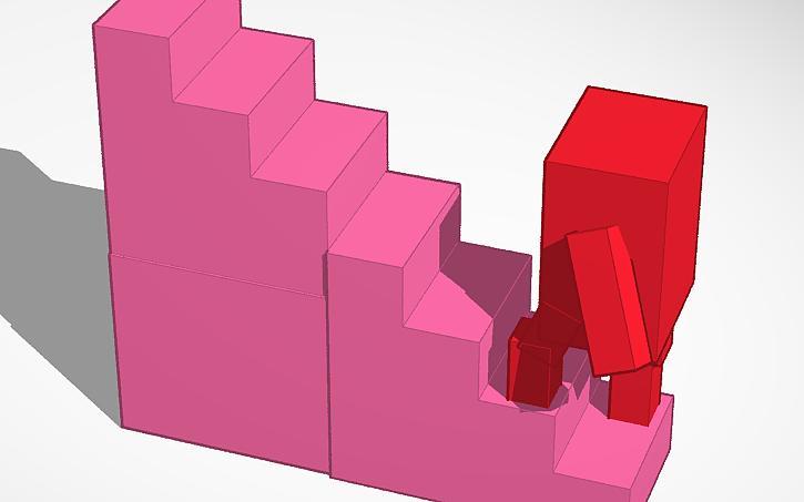 Person Walking Up Stairs