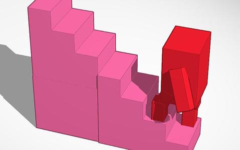 Person Walking Up Stairs