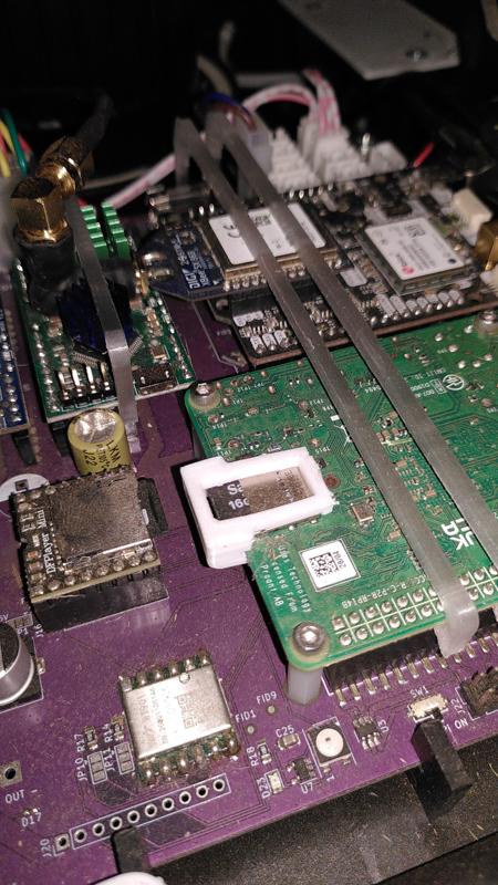 Raspberry Pi sd card lock clip