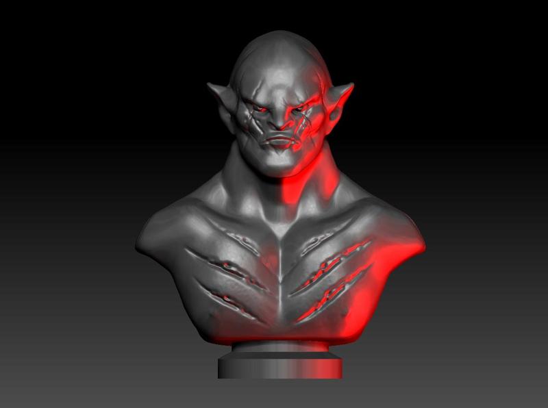Azog the Defiler 3D Printer Object.