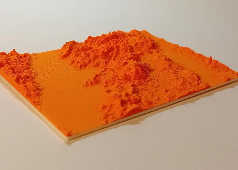 topographical map from a part of Greece