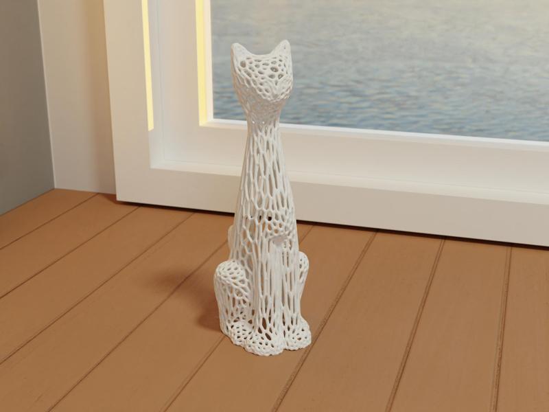 Voronoi Tall Cat