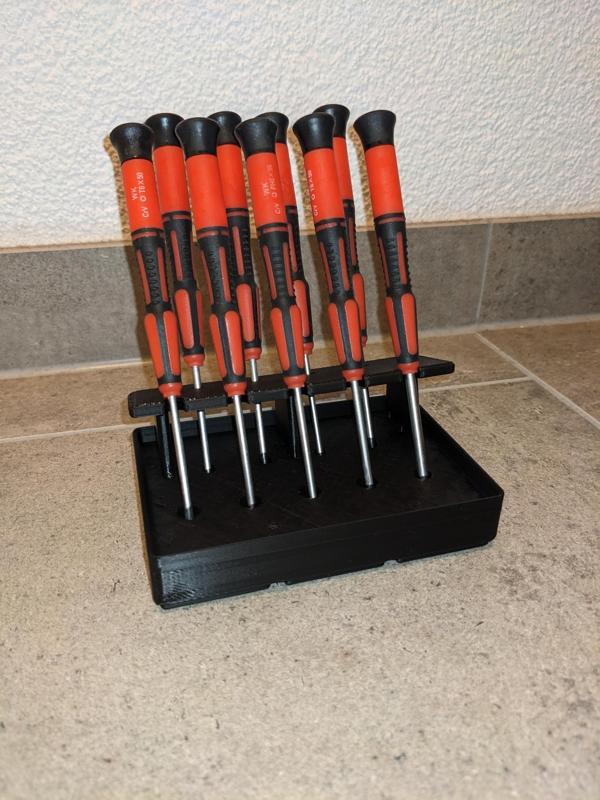 Gridfinity Screwdriver Stand shorter