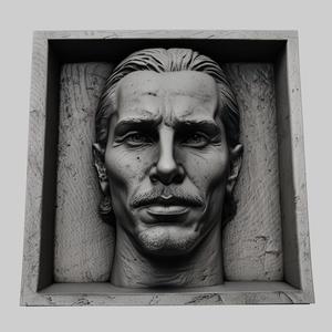 Christian Bale head relief actor