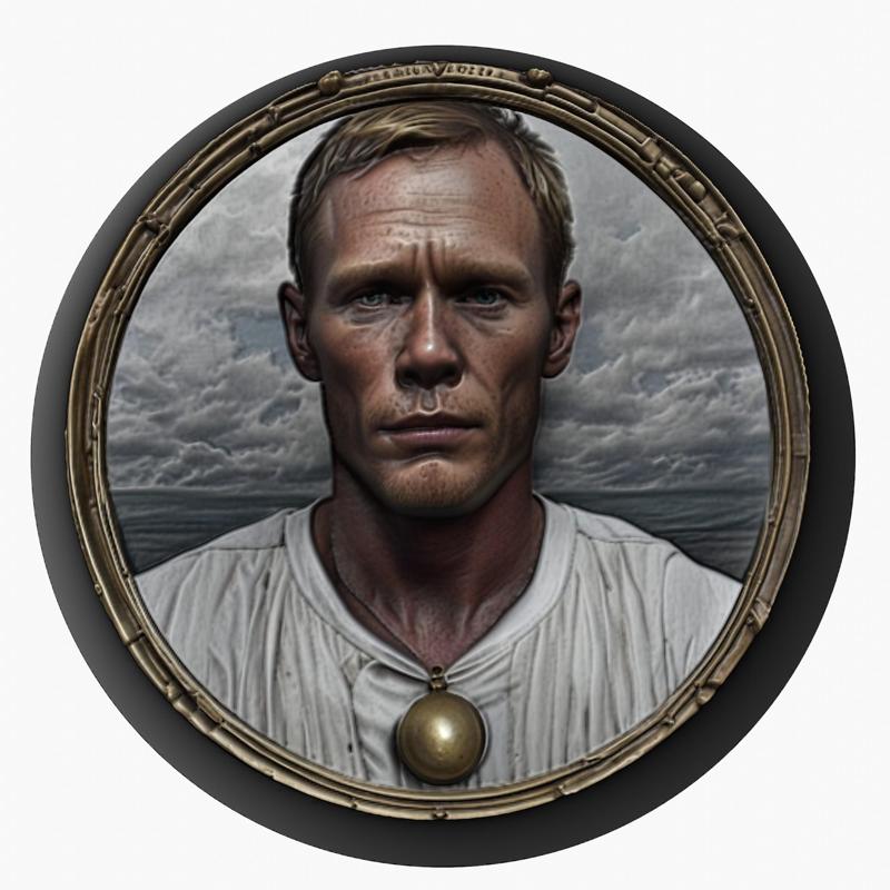 Paul Bettany medallion pendant
