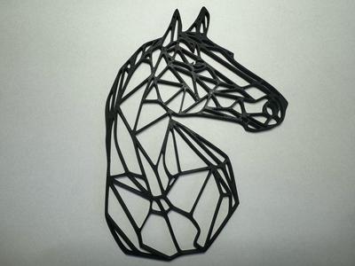 Horse geometric wall art