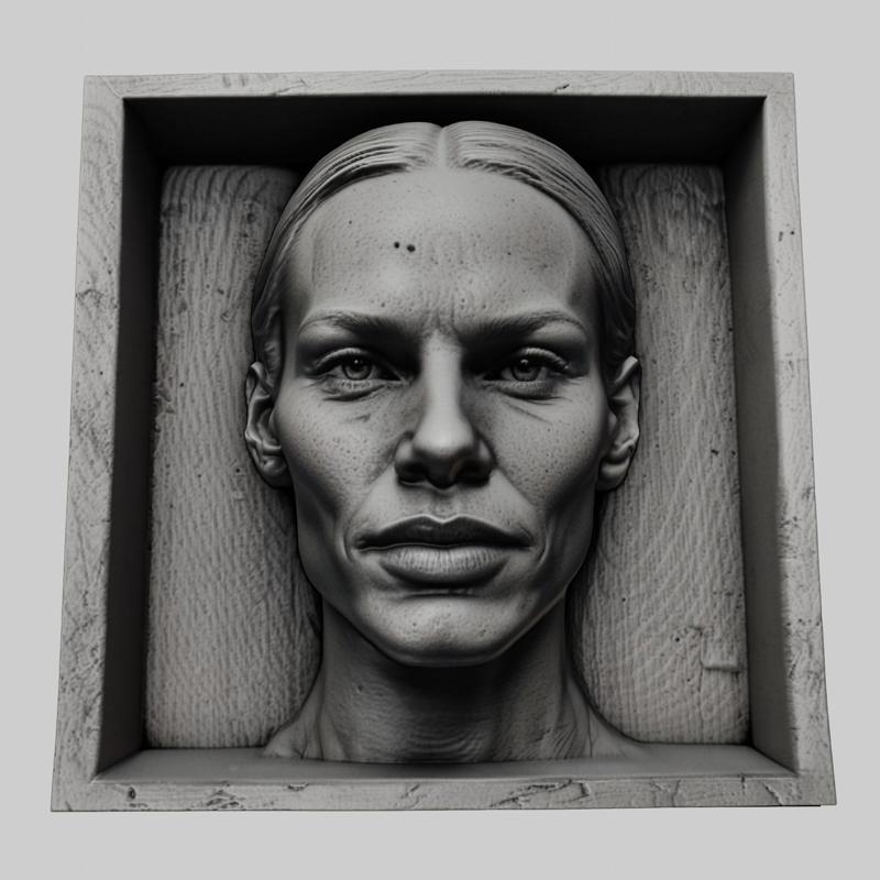 Hilary Swank head relief actress