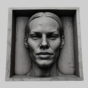Hilary Swank head relief actress