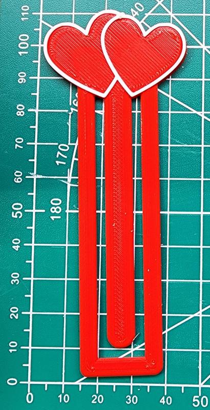 Two Heart Book Mark