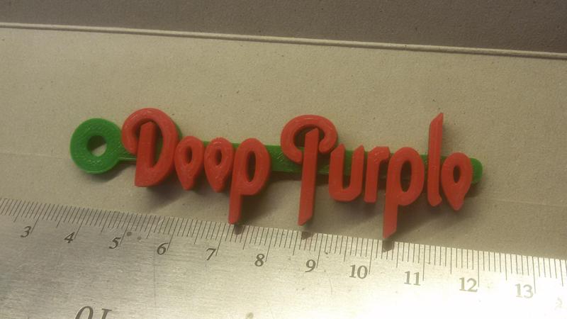 Deep Purple Logo Keychain