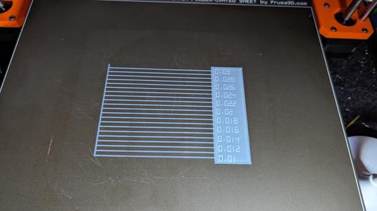 Pressure Advance Linien 0.6 Nozzel MK3.5 und Input Shaper Test