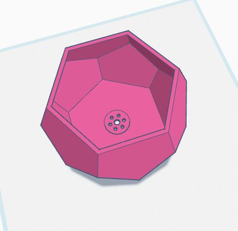 Indoor Geometric Planter by Rudraksh Choubey (with Drain Holes)