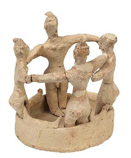 Four man dancing - Minoan (1600 BC)