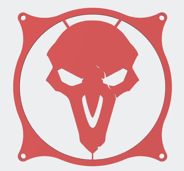 Overwatch Reaper 120mm Fan Cover