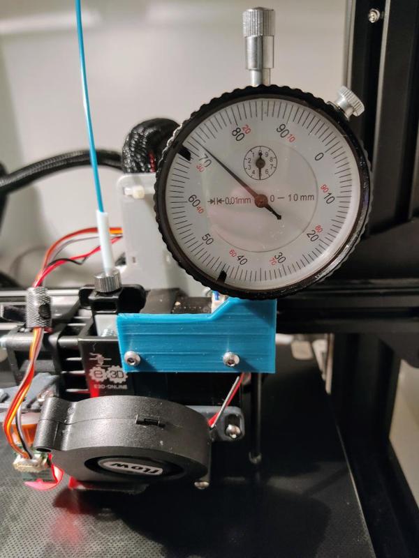 Dial Gauge (Messuhr) Holder for E3D Hemera to perfectly level out printing beds 