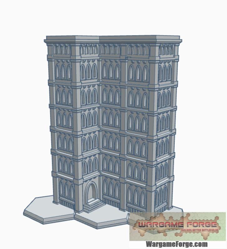 Gothic Building 49 with Hex Base GHB049