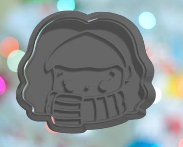 Harry Potter Hermione With Scarf  Cookie Cutter