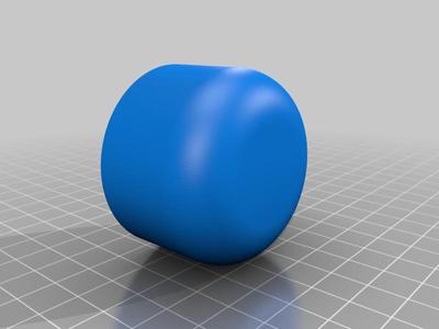 Rounded Safety Cap for Ikea SKOGSTA Dining Table