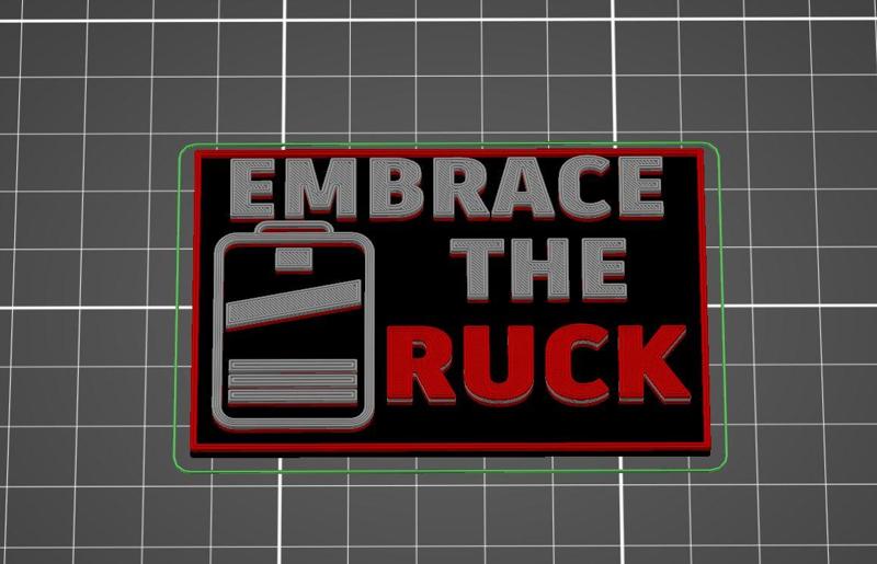 GORUCK patch Embrace the Ruck 2"x3"