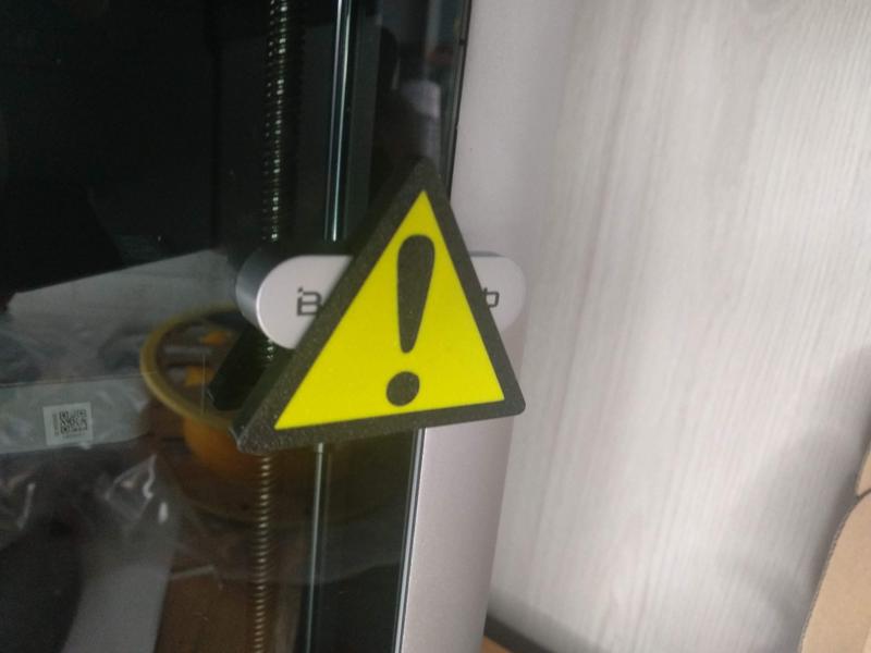 X1C / P1S Notice / Warning Handle Cover | Do Not Disturb While Printing