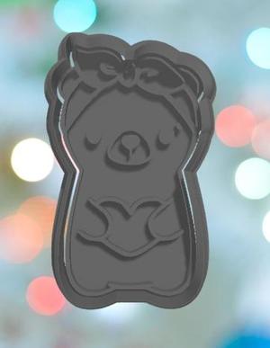 Mothers Day Mama Bear Cookie Cutter