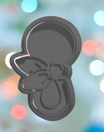 Baby Shower Tied Rattle Cookie Cutter