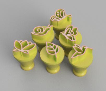 KIT CARIMBO PARA BRIGADEIRO - FLORESTA - FOREST