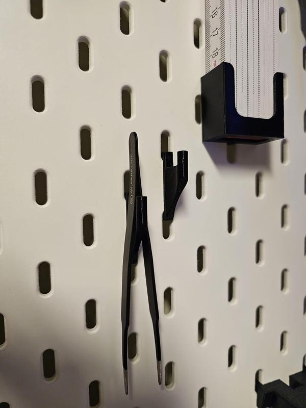 IKEA Skadis tweezers holder